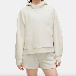 Lululemon • 2024 Scuba Oversized Side-Slit Hoodie Sweatshirt Bone White • XS/S